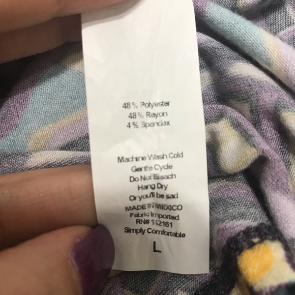 Lularoe Julia Multi-Color Geo Print Dress Large - Picture 3 of 4